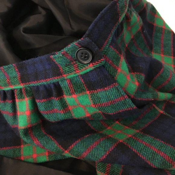VIntage 50s Pendleton Authentic Fletcher Tartan Skirt; Blue Green Red Plaid Wool - Picture 9 of 10